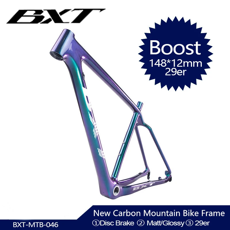 2020 NEW 29er Full Carbon BOOST frame 148*12mm MTB carbon bicycle frame Mountain Bike Frame used for racing bike cycling Parts