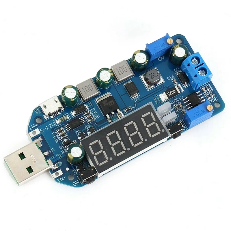 Горячая 3c-15вт Регулируемый dc-dc Cc Cv Usb 5 В до 3,3 В 9 в 12 В 24 в 30 в повышающий/понижающий модуль питания Регулируемый повышающий понижающий преобразователь