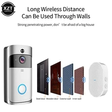 Doorn-timbre inalámbrico con Wifi para el hogar, timbre con cámara de bajo consumo de energía, 110dB, receptor Ding Dong, 90V-250V, 52