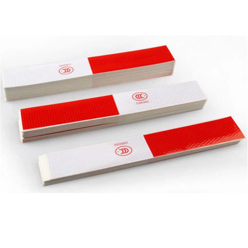 2 дюйма x 140 шт красный/белый отражающий видимость автомобильный прицеп безопасная лента одобренная - Цвет: A