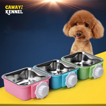 

CAWAYI KENNEL Dog Feeder Drinking Bowls for dogs Cats Pet Food Bowl comedero perro miska dla psa gamelle chien chat voerbak hond