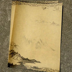 Ensemble de papier à lettre Lotus Vintage, 8 pièces, pour fête, papeterie scolaire et de bureau, bloc de lettres, pour dessin, pour croquis 