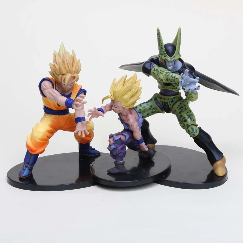 

10-21cm Anime Dragon Ball Z Super Saiyan Son Goku Gohan Cell Frieza Vegeta Trunks PVC Action Figures Collectible Model Toys gift