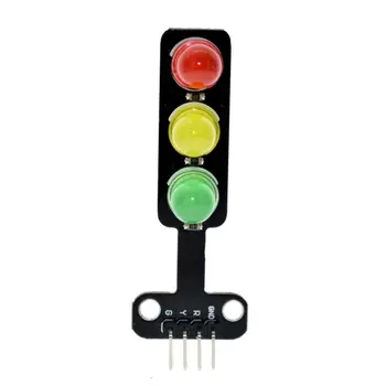 

Led Traffic Light Module 5V Traffic Light Lighting Module Digital Signal Output Ordinary Brightness 3 Light Separate Control