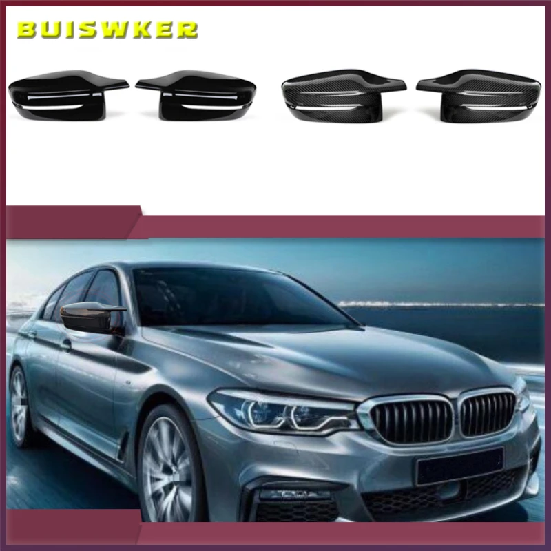 

1 пара для BMW 3 серии G20 330i 2019 2020 боковое зеркало заднего вида покрытия чехол накладка ABS углеродного волокна Стиль накладка на зеркало заднего вида автомобиля