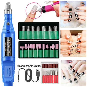 

Professional Electric Nail Drill Machine Kit Manicure Machine Nail Art File Nail Pen Pedicure Apparatus Gel Cuticle Remover Tool