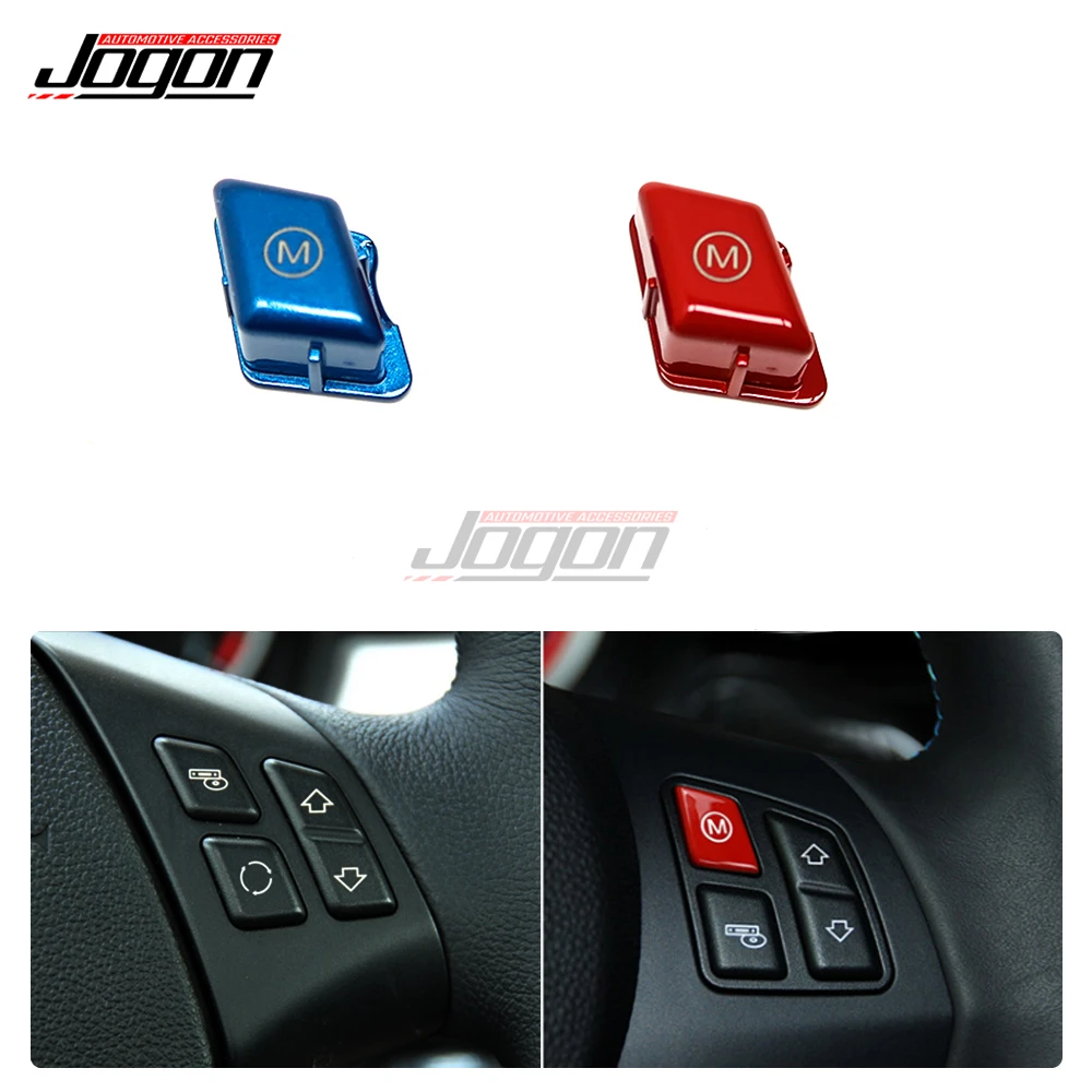 Steering Wheel M Button Switch Cover Trim For BMW 1 3 Series E81 E82 E87 E88  E90 E92 E93 M1 M3 2007-2013 Car Accessories