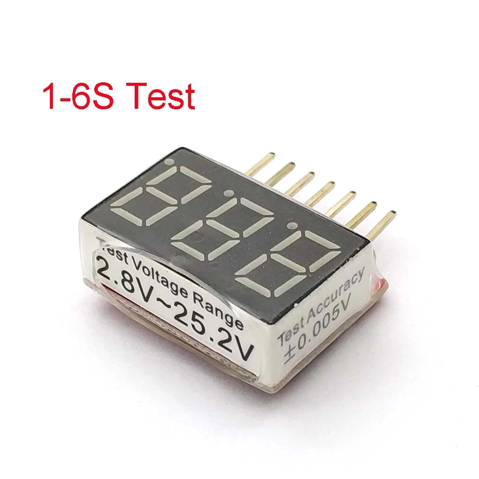 1-6s RC 1S-6S LED Low Voltage Buzzer Alarm Lipo Battery Indicator Checker Tester test 2.8V -25.2V | Электроника