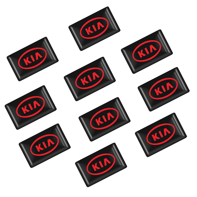 10 шт./лот Стайлинг автомобиля Kia украшение интерьера эпоксидные маленькие