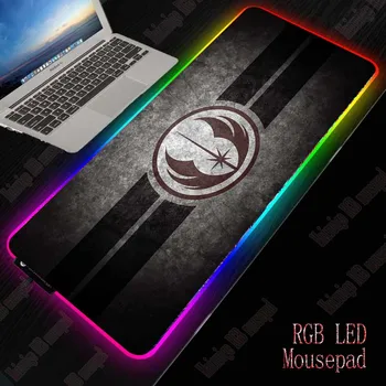 

XGZ Star Wars Logo Gaming RGB Large Computer Mouse Pad XXL Computer Mousepad Led Backlight Surface Mause Pad Keyboard Desk Mat