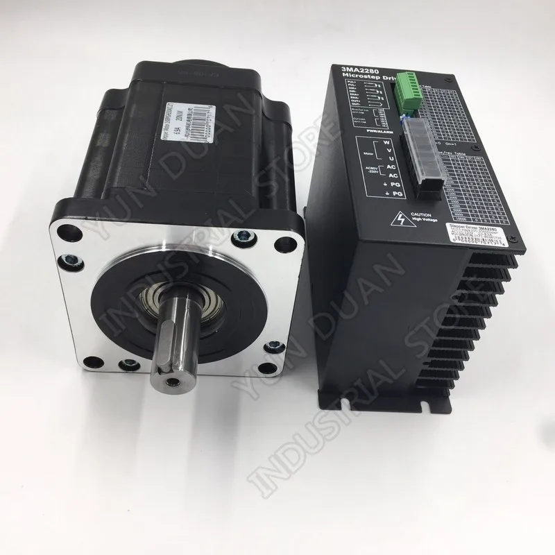 Шаговый двигатель NEMA52 шаговый 50 нм 130 мм 6.9A комплект с 3PH 32 DSP и 128 микроступенями