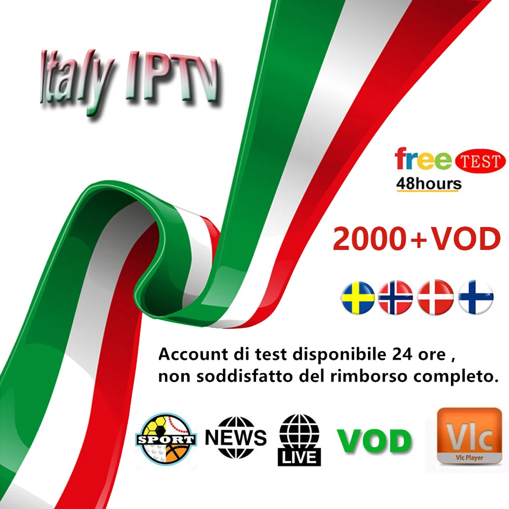 

Italy IPTV Subscription 6000+Live Super Italia Germany Italian Albania Turkey adult for M3U Android Smart TV Box Free test