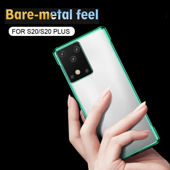 

For Samsung Galaxy S20 Case S20 Ultra Slim Hard Plating Transparent Back Cover For Galaxy S20 Plus 5G S20+ Phone Cases