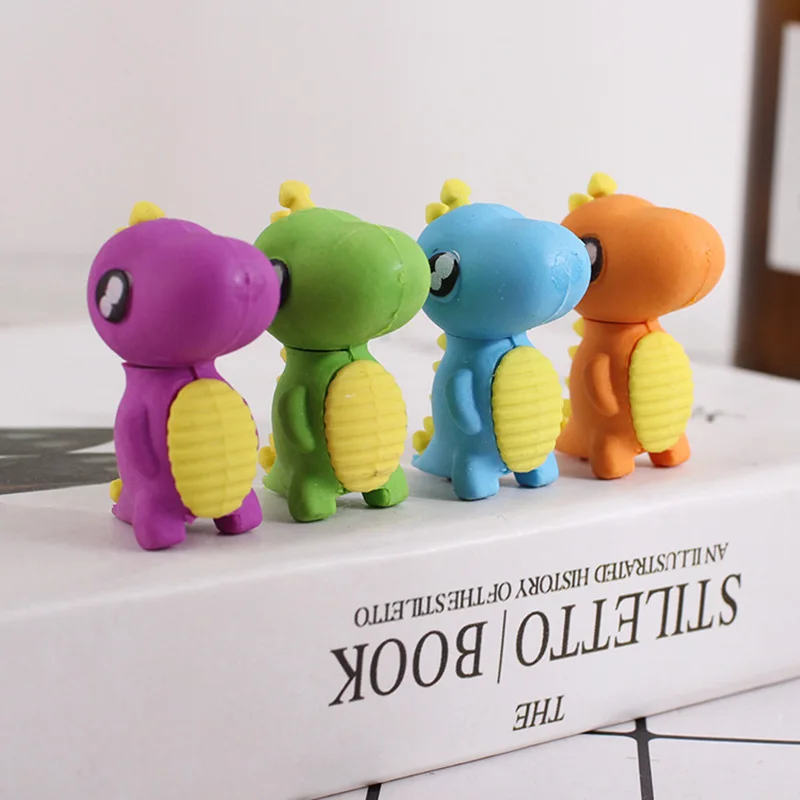 

20 Pcs Creative Dinosaur Eraser Independent Packaging Detachable Eraser Student Prize Rubber Stationery Wholesale