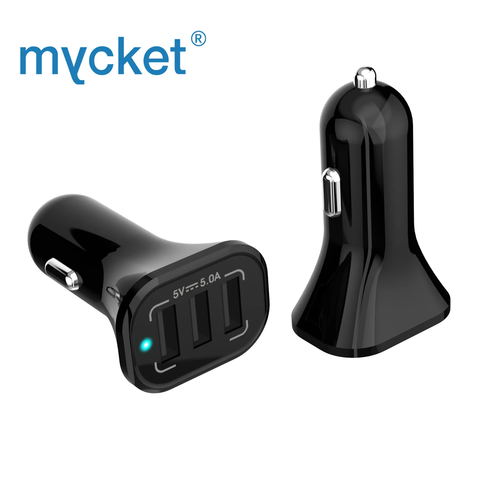 MYCKET 3 USB Автомобильное зарядное устройство Универсальный мини разъем для