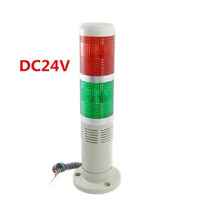 

DC24V Red Green Signal Industrial Tower Lamp Warning Stack Light with Buzzer