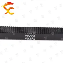 Frete Grátis 5 pçs/lote GT2 500 circuito fechado de borracha correia dentada 2GT 500-GT2-6/10 Teeth250 Comprimento 500 milímetros de largura 6mm 3D cinto de impressora