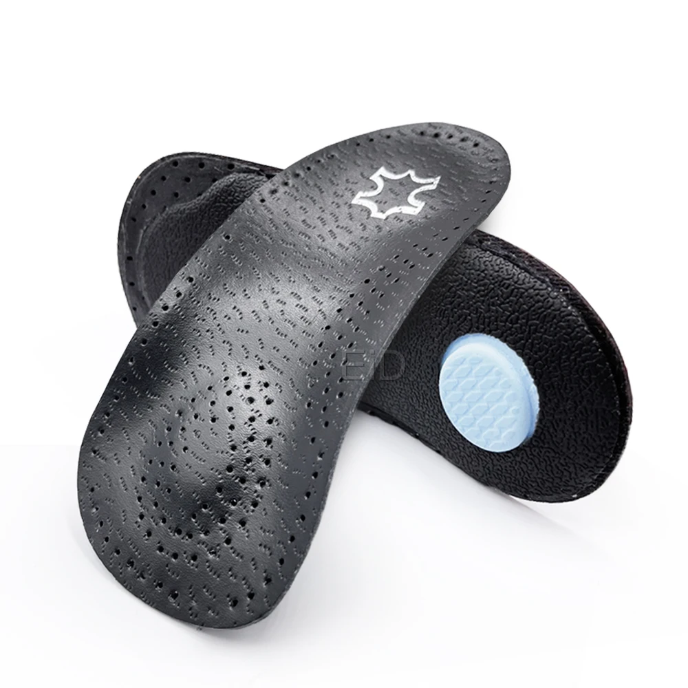 Leather orthotic insole for Flat Feet Arch Support O/X Leg - Main Image