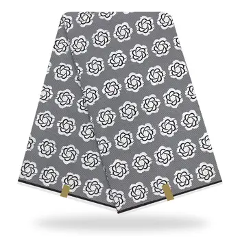 

Latest 100% Cotton African Fabric Wax Style Real ankara Wax For Party Dress 6 yard/lot