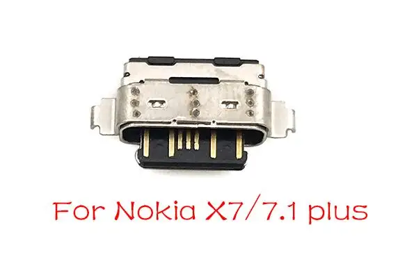 5 шт./партия, USB зарядное устройство док-разъем порт разъем гибкий кабель для Nokia 3 6 7 Plus 8 6,1 7,1 5,1 Plus X5 X6 X7 - Цвет: For Nokia 7.1 Plus