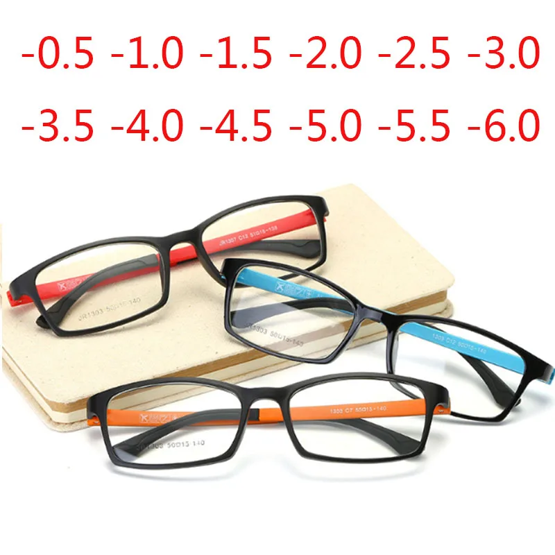 

-0.5 -1 -1.5 -2 -2.5 To -4.5 -5.0 Prescription Myopia Glasses Finished Women Men Super Light Plastic Shortsighted Glasses