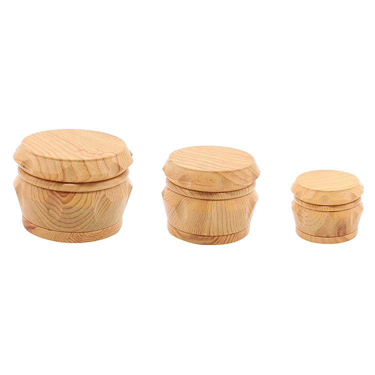 1PC 40mm 55mm 63 mm Drum Type Portable Zinc Metal Teeth Wood Herb Grinder Weed - Цвет: 40MM Color random