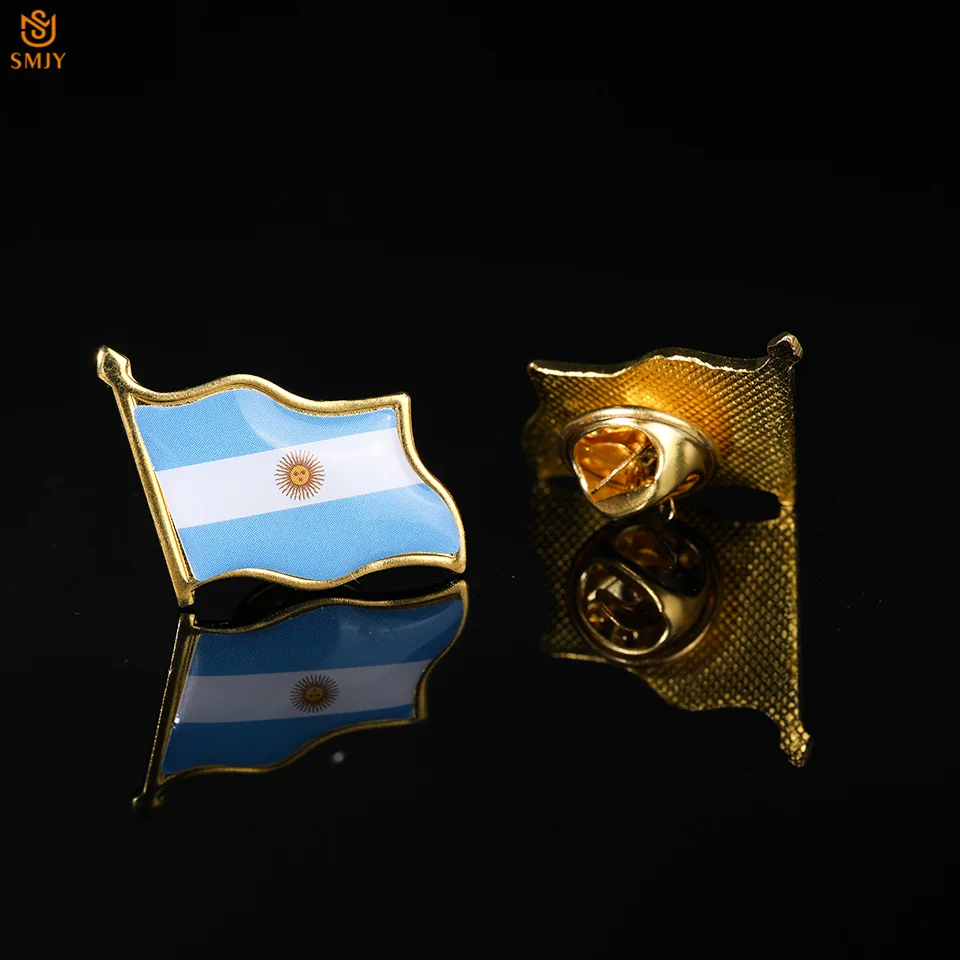 pins pin's flag national badge metal lapel backpack hat button vest argentina 