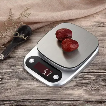 

10kg/1g 3kg/0.1g Electronic Kitchen Scale Digital Food Scale Stainless Steel Weighing Scale LCD High Precision Measuring Tools