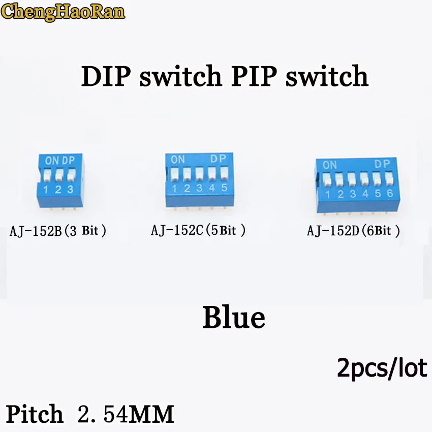 ChengHaoRan скользящий переключатель модуль 3 5 6 бит 2 54 мм позиционный способ DIP Pitch