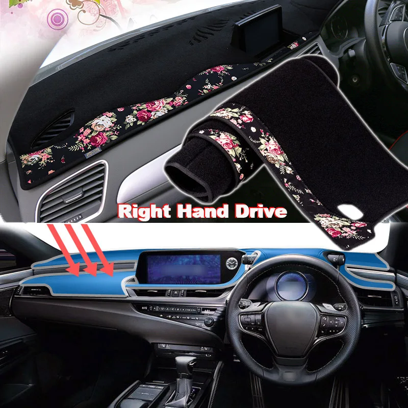 

Tommia China decorative pattern Car Dashmat Dashboard Mat Non-slip Dash Board Pad Cover for LEXUS ES 2018