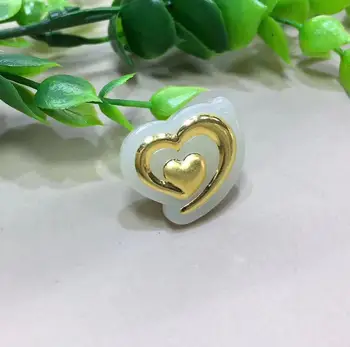 

Gold-encrusted and Tian Yuhearti-printed men's and women's pendants