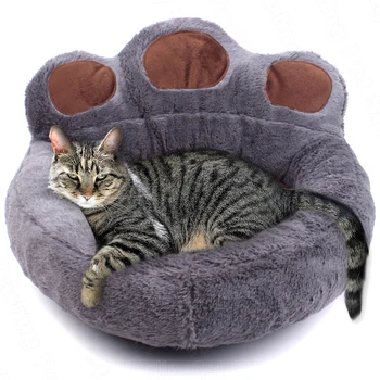 

Pet Cat Bed House for Cats Basket Mat Winter Warm Plush Beds Lounger for Cat Pet Bed Products for Cats
