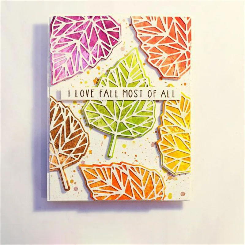 

GJCrafts Leaf Clear Stamps and Dies Scrapbooking for Album Card Making Embossing Photo Die Cuts Maple Leaf Dies Craft New