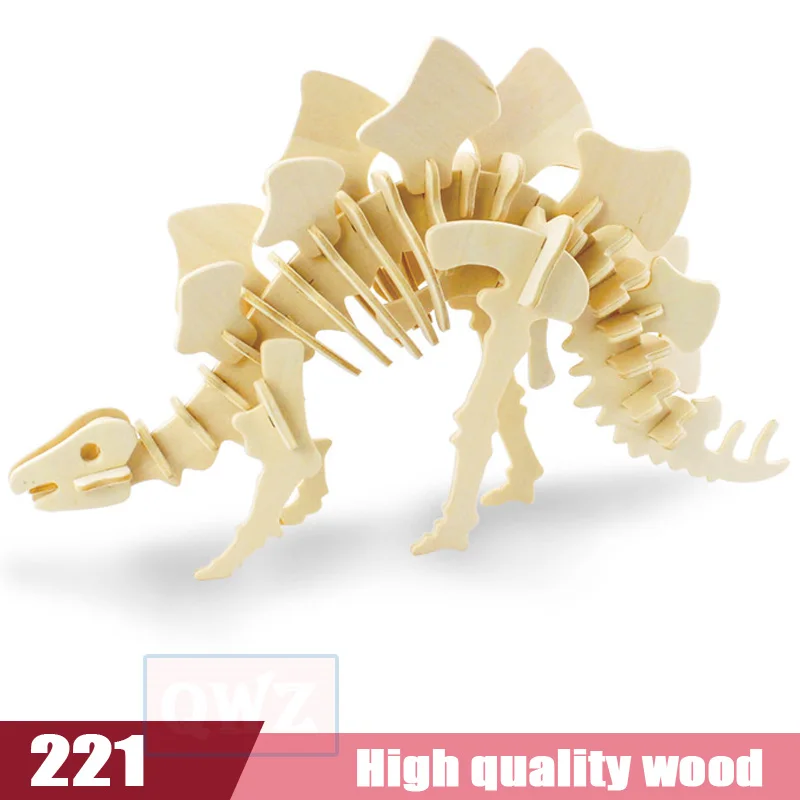 18 видов лазерной резки деревянные DIY 3D головоломка подарок для игры для детей ребенок друг модель строительные наборы популярные игрушки в подарок на день рождения - Цвет: 221