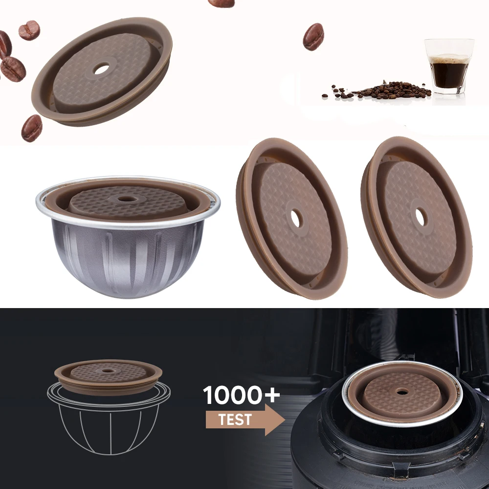 Reusable Cap for Nespresso Vertuo and VertuoLine Capsules Refillable Food  Grade Silicone Lid Cover Compatible with Original Pods