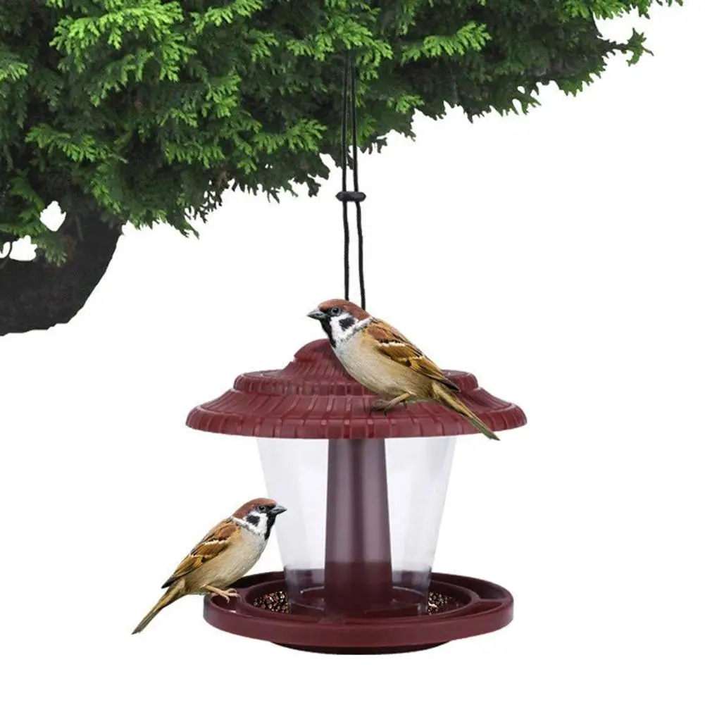 Hanging Bird Feeder Peanut Food Dispenser Container Garden Outdoor