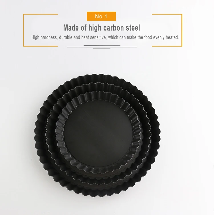 Fluted Pie Tart Pan Mold Baking Removable Bottom Nonstick Quiche Tool Rectangle Bakeware template Dishes Cake Pans GYH