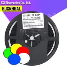 1 катушка 3000 шт. 1206 SMD светодиодный светильник желтый красный зеленый синий белый горячая распродажа