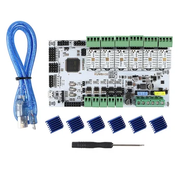 

3D Printer Accessories RUMBA32-Bit Motherboard + TMC2208x6 Silent Driver Kit Marlin 2.0