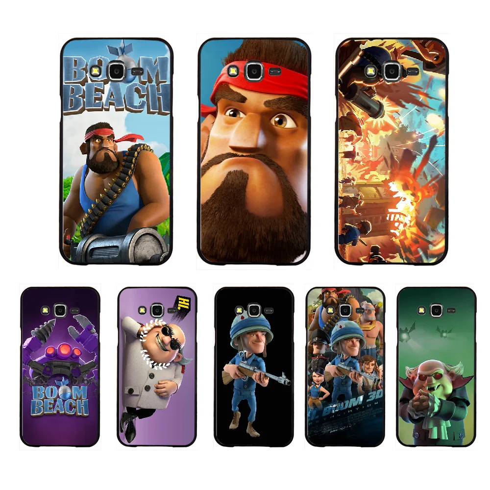 NBDRUICAI Boom Beach Bling Cute Phone Case для Samsung Galaxy J7 J8 J3 J4 J5 J6 Plus 2018 Prime | Мобильные телефоны и