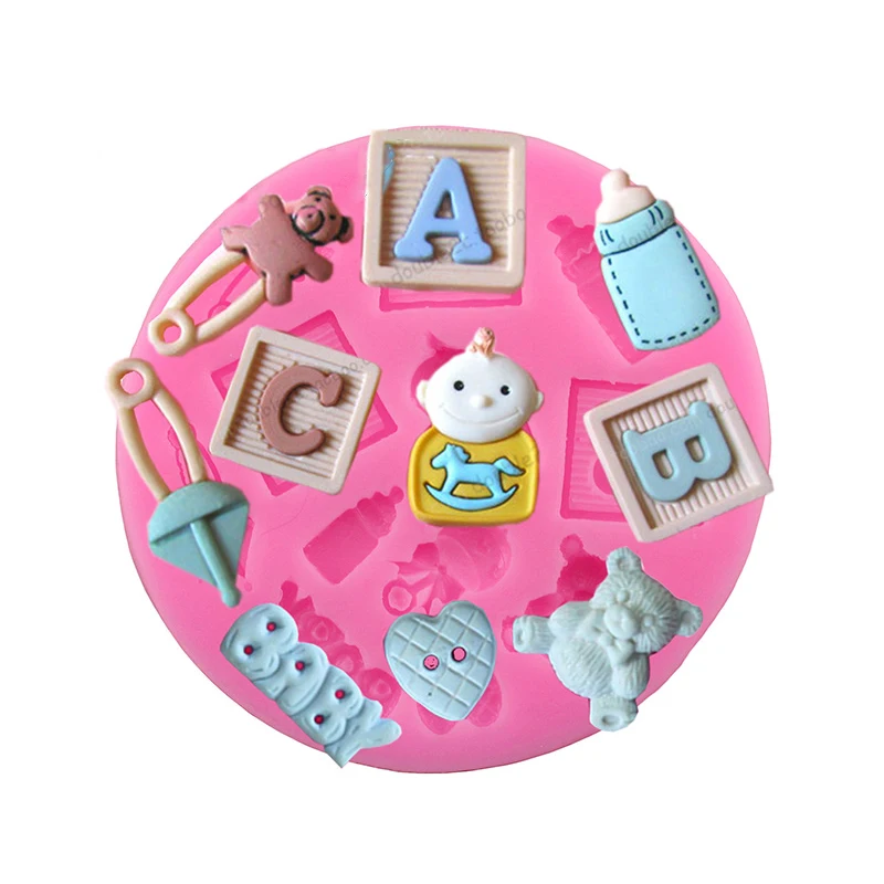 Silicone Fondant Mold for Baby Shower Party baking supplies