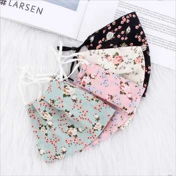 

2pcs/lot Women Mask Reusable Respirator Masks Dustproof PM2.5 Face Cover Washable 2-layer Chiffon Mouth Muffle Adjustable Masks