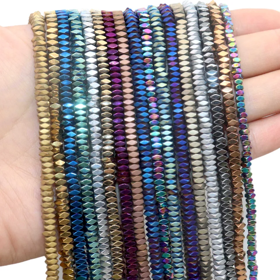 200 Pcs Natural Hematite Cross Beads - 3mm, 10 Colors, DIY Jewelry Making Kit For Bracelets & Necklaces - View #7