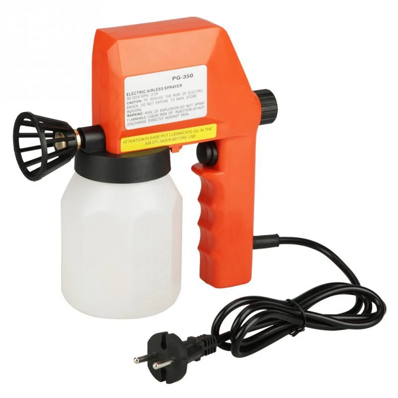 ELEG-600Ml, большой объем, Электрический безвоздушный распылитель краски, ручной распылитель, 220 В, 50 Гц, 75 Вт, а, штепсельная вилка европейского стандарта