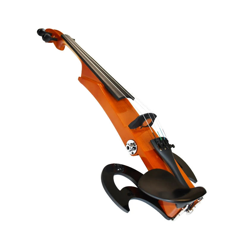 Kinglos 4/4 wireless mic transmitter chinrest spindle screwdriver carbon fiber case electric Violin