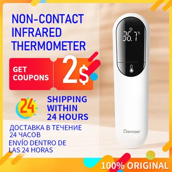 

12H Shipping Berrcom Thermometer Accurate Digital Fever Infrared Clinical Thermometer Non Contact Measurement LED Shown For Baby