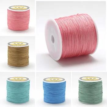 

Color nylon thread 0.8mm nylon hand-woven thread DIY Chinese tassel thread hilo para hacer pulseras leather cord