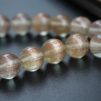 

38cm 38Pcs10mm Lampwork Glass Beads Round Clear Color With Gold Color For DIY Bracelet Necklace Earring Jewelry making