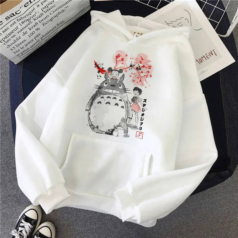 Толстовка Totoro Studio Ghibli женская с забавным аниме принтом Модный свитшот в стиле