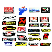Алюминиевая термостойкая мотоциклетная выхлопная наклейка на трубы наклейка для CBR ttr 250cc 400cc AKRAPOVIC Scorpio Yoshimura Mivv Arrow